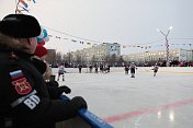 В Гаджиево открыли новый хоккейный корт
