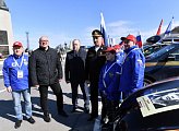 С Приморской площади Североморска стартовал международный автопробег в рамках акции "Никто не забыт, ничто не забыто"