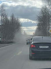 Песчаные бури на улицах Ковдора