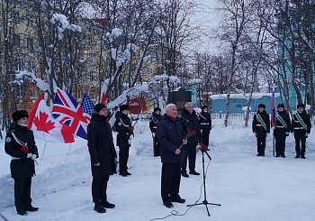 11 января в Мурманске отметили 80-летнюю годовщину прихода первого союзного каравана PQ-7