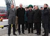 Председатель Думы Сергей Дубовой приветствовал экипаж нового пограничного сторожевого корабля "Преданный"