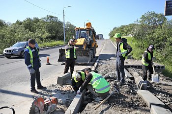 В Мурманской области полным ходом идут дорожные работы 