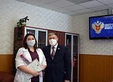 Владимир Мищенко провел встречу с сотрудниками ЦМСЧ № 120 в городе Снежногорске 