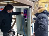 В Териберке открыта первая зарядная станция для электромобилей 