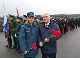8 октября принял участие в церемонии захоронения останков советских воинов, погибших в годы Великой Отечественной войны