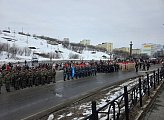Роман Пономарев принял участие в параде и шествии Бессмертного полка в городе воинской славы Полярном