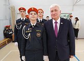 Уважаемые земляки, сегодня принял участие в торжественном открытии и проведении смотра строя и песни в Кадетской школе города Мурманска