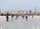 В Гаджиево открыли новый хоккейный корт