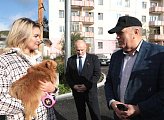 Председатель областной Думы Сергей Дубовой ознакомился с ходом благоустройства территории Видяево
