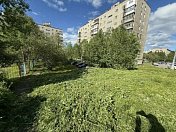 Работы по покосу травы выполнены возле домов 7 и 9 по улице Гвардейская, 19 и 21 по улице Ленина, 72, 74 и 76 по проспекту Ленина, 3 по улице Самойловой